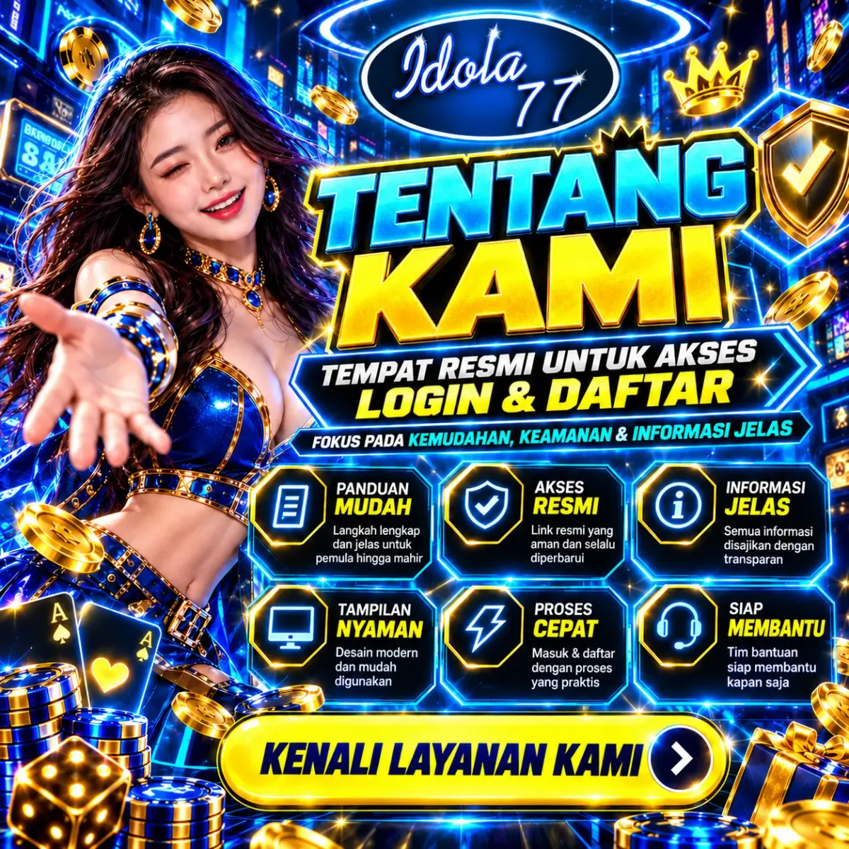 Banner halaman Tentang IDOLA77: Akses Akun Game IDOLA77 Sesuai Kebutuhanmu
